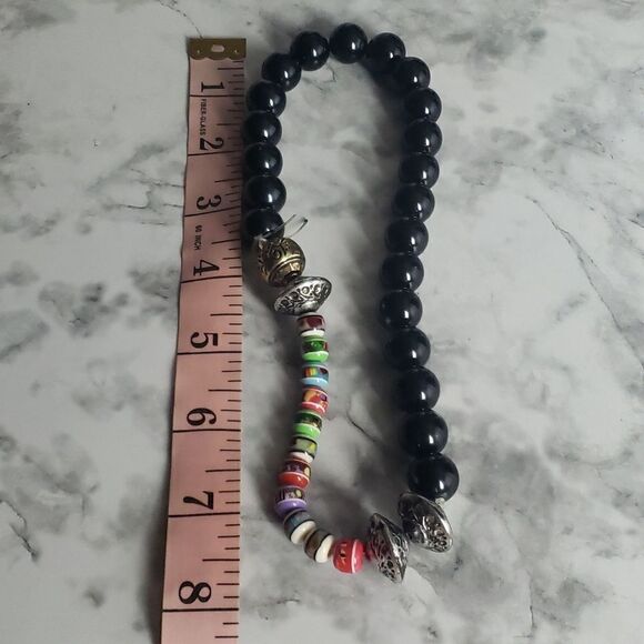 Vintage Handmade Beaded Necklace - Picture 7 of 9